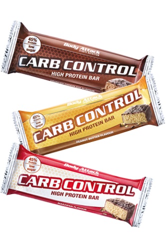 Body Attack Carb Control - Proteinriegel 100g EINZELN Crispy Caramel