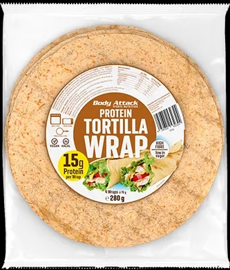 Body Attack Protein Tortilla Wraps 280g 