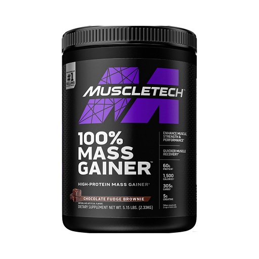 Muscletech 100% Mass gainer 5,15lbs Chocolate Fudge Brownie