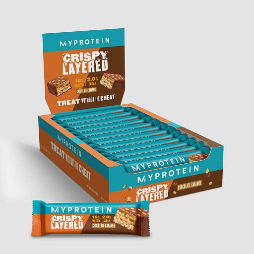 MyProein Crispy Layered Bar 12x58g Chocolate Caramel