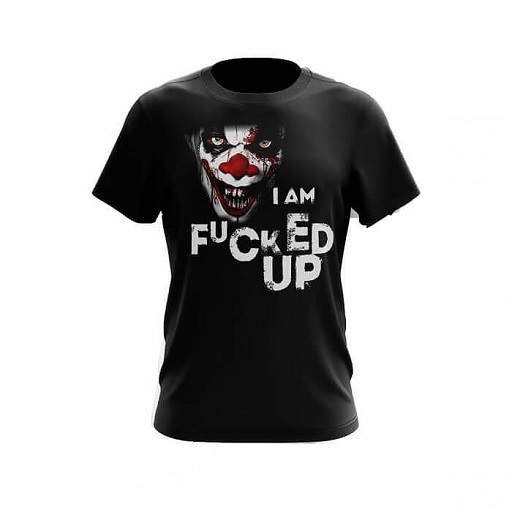 Swedish Supplements T-Shirt "I Am Fucked Up" L