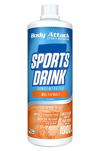 Body Attack Sports Drink Zero 1000 ml Schw. Johannisbeere / / Black Currant