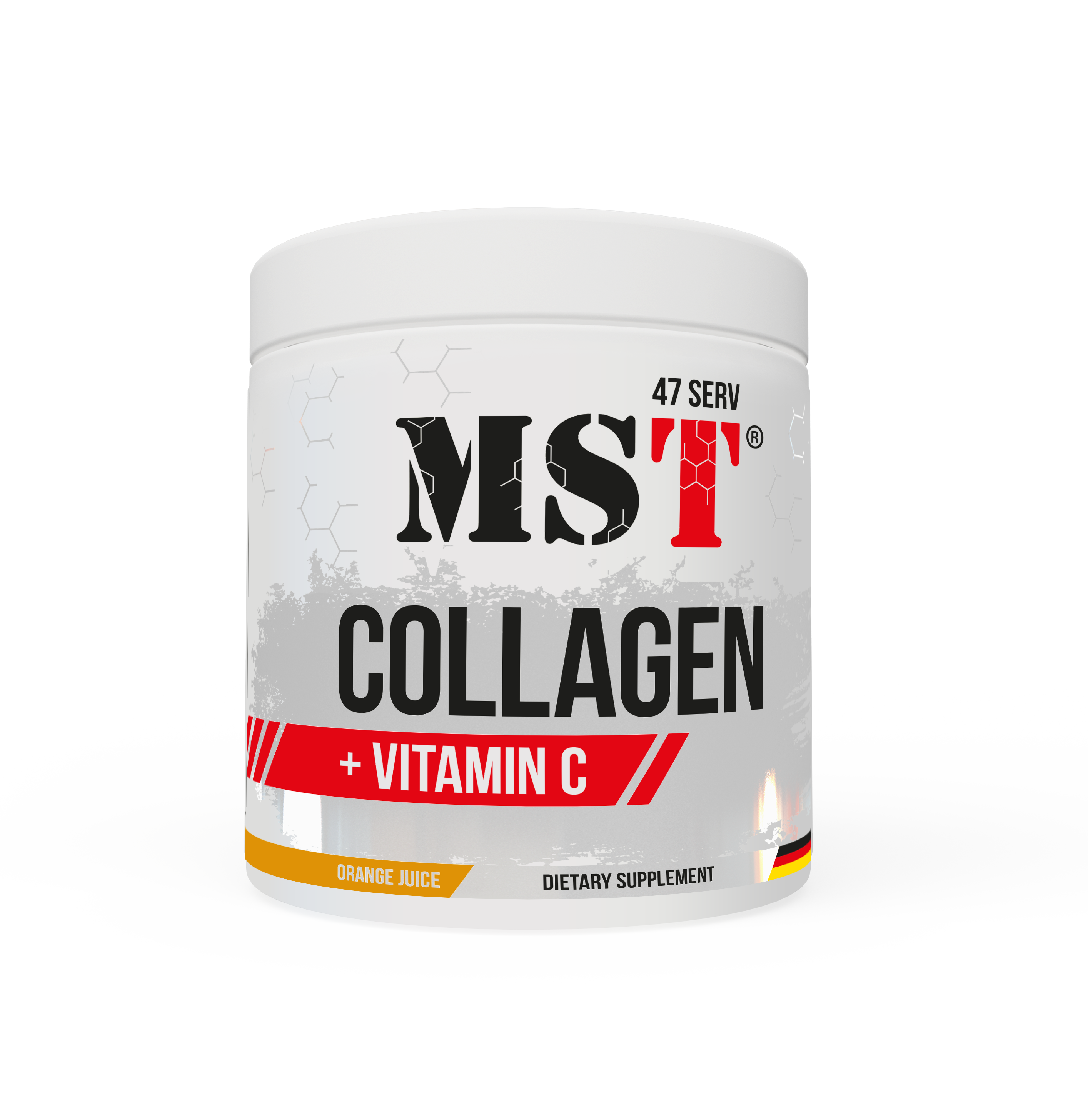 MST - Collagen Pulver + Vitamin C - 305,5g Orange