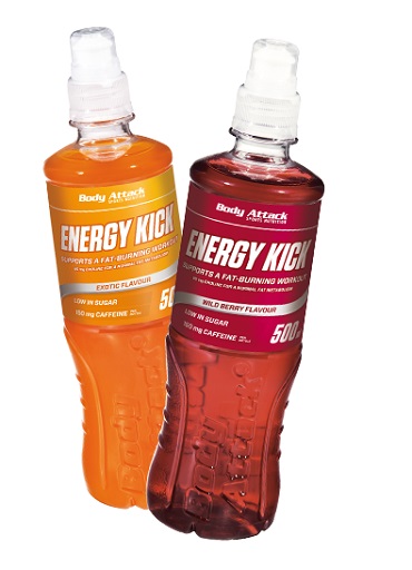 Body Attack Energy Kick Drink Wildberry 18x500ml