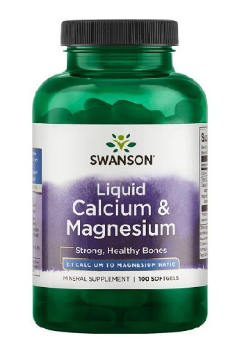 Swanson Liquid Calcium & Magnesium 100 Kapseln