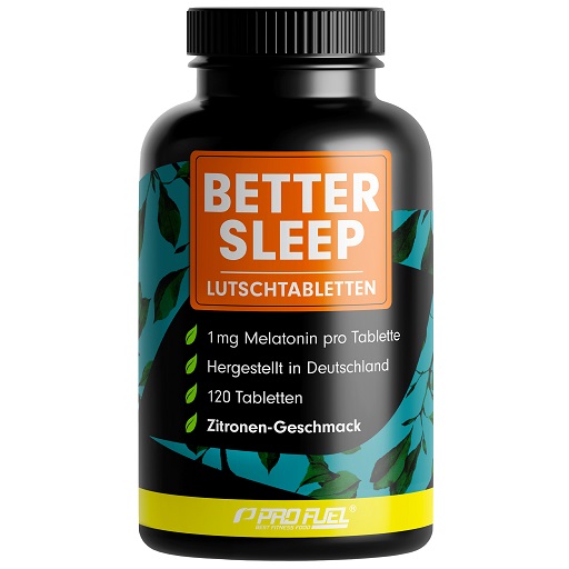 ProFuel Better Sleep Melatonin - 120 Lutschtabletten Zitrone