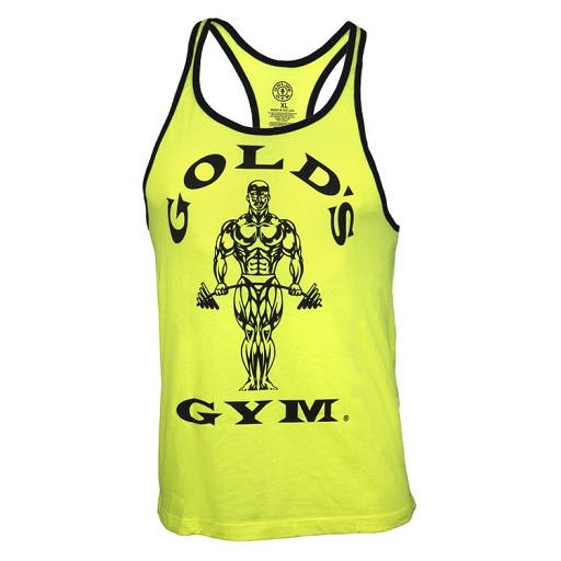 Gold´s Gym Muscle Joe Contrast Stringer Tank - Neon S