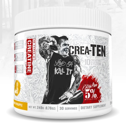 Rich Piana 5% Nutrition CREA-10 270g 30 Servings Lemon Lime