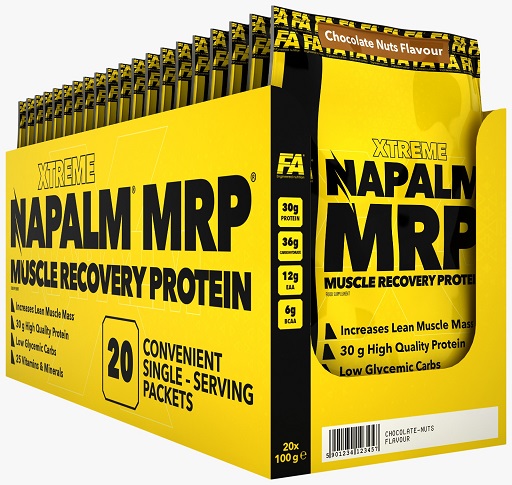 FA Nutrition Napalm MRP 20x100g Single Serving Packets Vanilla