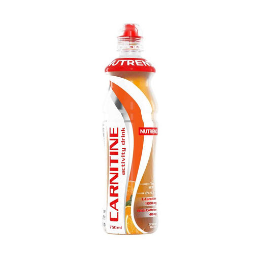 Nutrend Activity L-Carnitine Drink EINZELNE FLASCHE Caffeine 750ml Red Orange