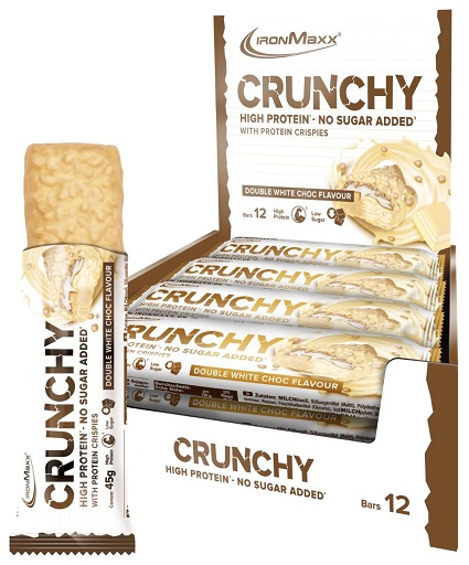 Ironmaxx Crunchy Bar 24x45g Triple Chocolate