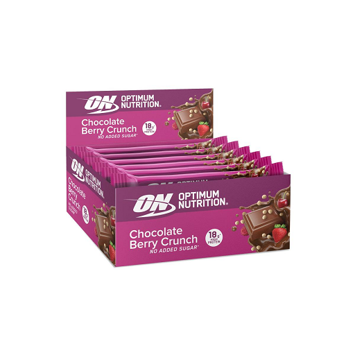 Optimum Nutrition Crunchy Protein Bar 12x55g Chocolate Berry Crunch