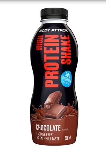 Body Attack High Protein Shake 12x500ml Strawberry 