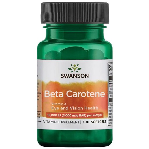 Swanson Beta Carotene 10.000 IU 100 Softgelkapseln