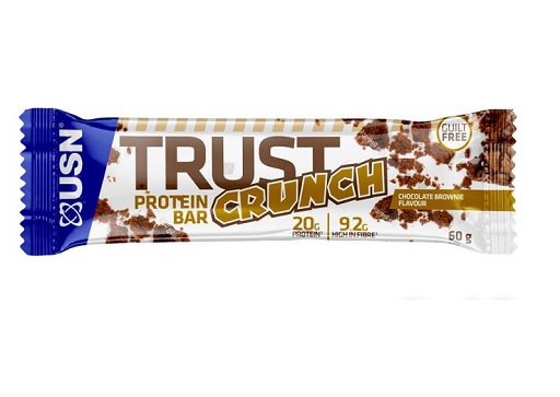 USN TRUST Crunch Bars 12x60g Salted Caramel Peanut