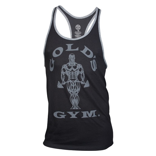 Gold´s Gym GGVST004 Contrast Stringer schwarz/grey S