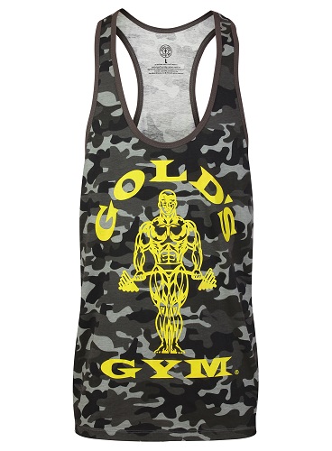 Gold´s Gym GGVST051 Muscle Joe Premium Tank Camo - black S