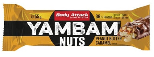 Body Attack YAMBAM NUTS Protein Riegel (15x55g) Cookie´n Chocolate