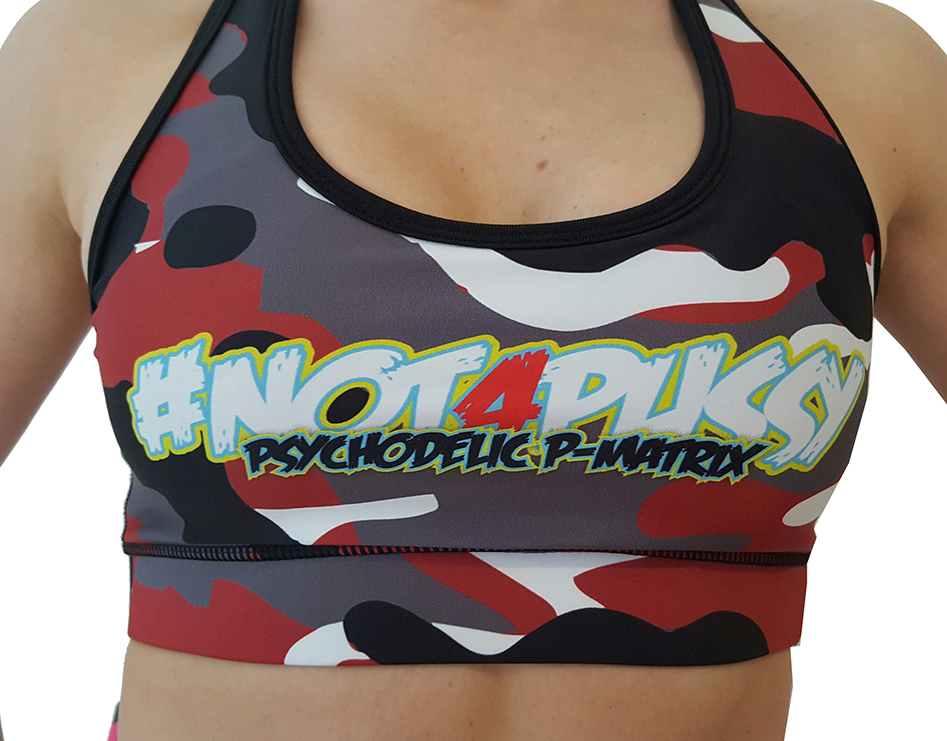 BPS-Pharma - Bra/Top ohne Pad Camo Red XS