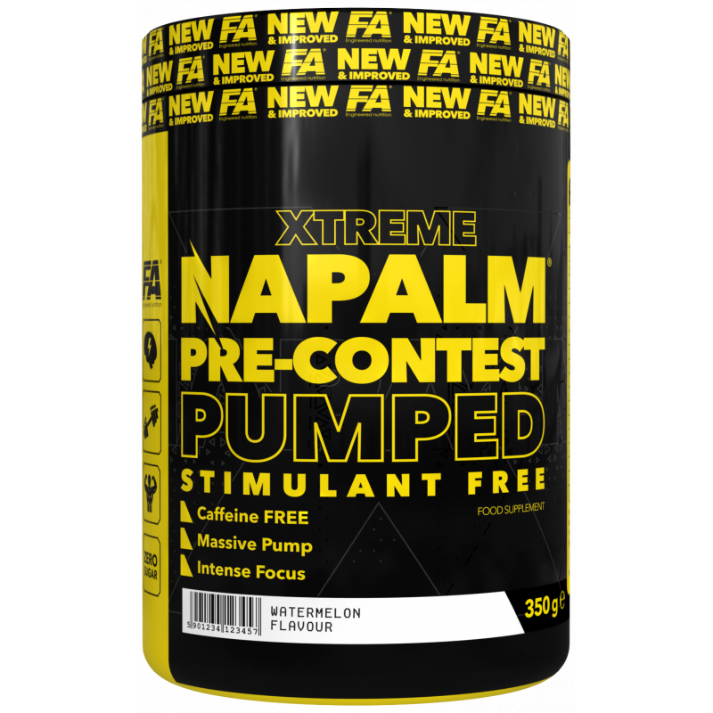 FA Nutrition Napalm PreContest Pumped Stimfree PROBEN 10x17,5g