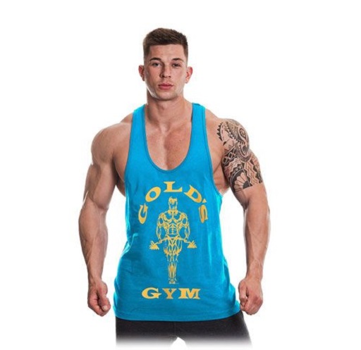 Golds Gym GGVST003 Stringer Joe Premium - turquoise/yellow S