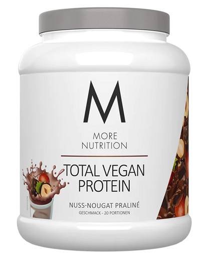 More Nutrition Total Vegan Protein 600g Nuss Nougat Praliné