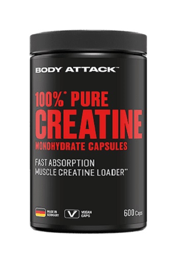 Body Attack 100% Pure Creatine 600 Kapseln