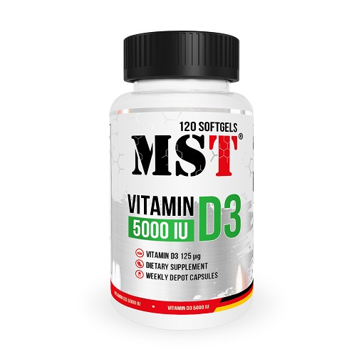 MST - Vitamin D3 5000IU 120 Softgels