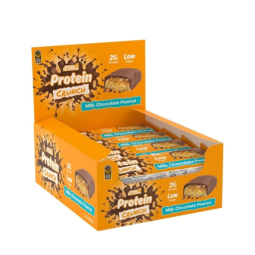 Applied Nutrition Protein Crunch Bar 12 x 65g Milk Chocolate Peanut