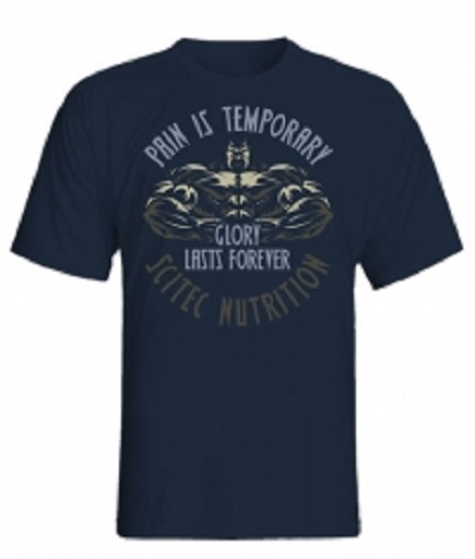 Scitec T-Shirt "Pain Is Temporary" blau L